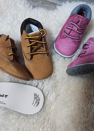 Timberland кожаные пинетки 17 г.