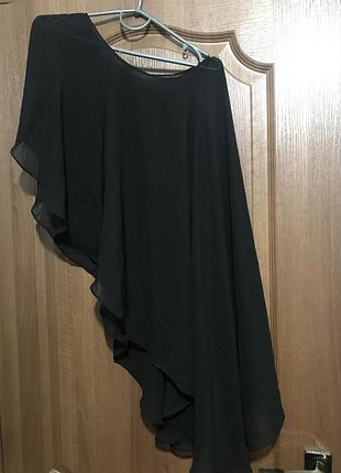 Чорна шифлнова кофта