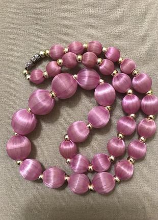 Намисто з шовкових намистин вінтаж