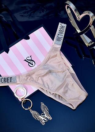 Трусики victorias secret бразиліана зі стразами, з камінчиками вікторія сікрет. оригінал!