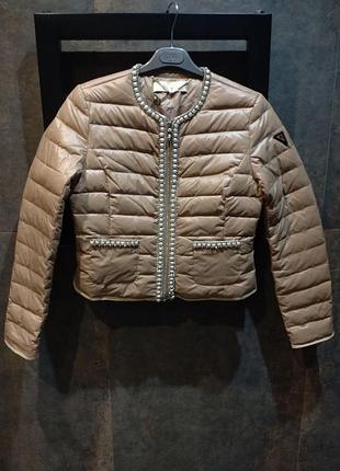 Изысканная итальянская куртка бомбер пуховик 90/10 eighth sin размер m