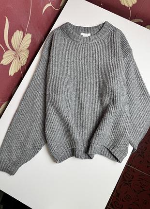 Светр h&m , сірий