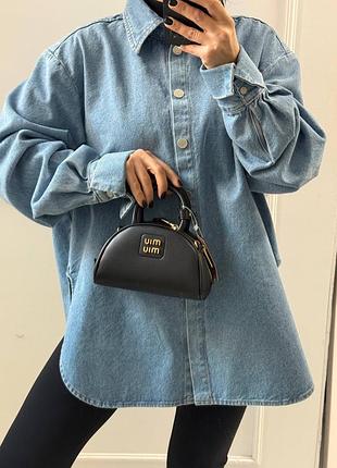 Чорна міні сумка відомого бренду люкс