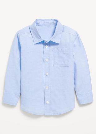 Рубашка с длинным рукавом олд неви для мальчика