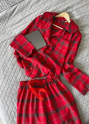 Комфортная байковая женская пижама