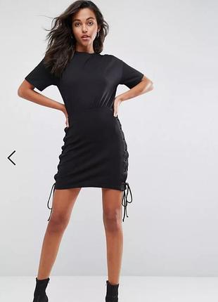 Платье футболка корсет хлопок хл