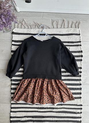 Стильна сукня в лео принт