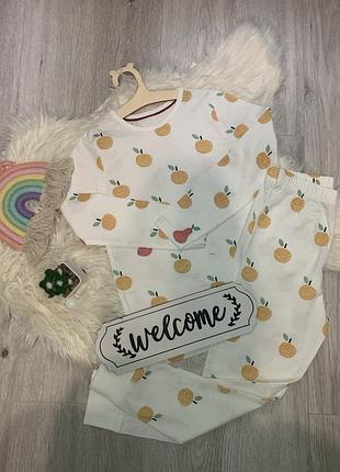 Пижама/одежда для дома "фрукты", для девочки 5/6 лет [110/116 рост), бренд george