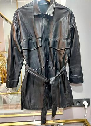 Платье,пиджак,туника из экокожи zara