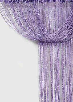 Однотонные шторы нити, кисея lusa bessoni "ulla"