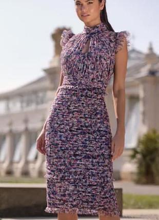 Платье миди с цветочным принтом, платье с цветами, сукня з квітами, сукня квітковий принт