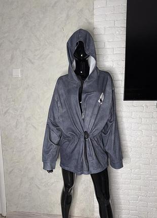 Рокерський кардиган у принт rock’n roll,  xl