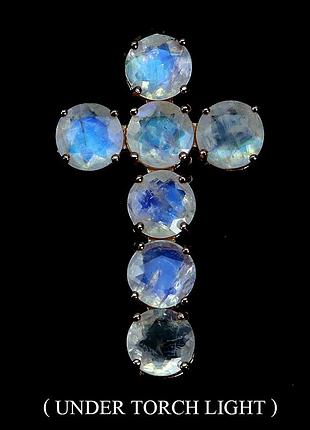 Подвеска серебро 925 натуральный лунный камень