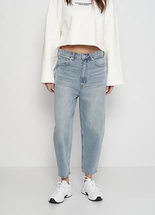 Джинсы h&m mom jeans &denim высокая посадка
