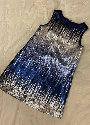 Детское платье в пайетки