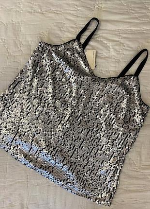 Новая майка в пайетки от capsule