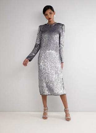 Эксклюзив! блестящее платье из пайеток