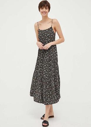 Легкое платье-миди в цветы primark 14/xl