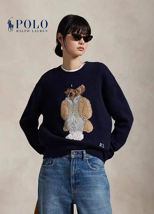 Свитер женский polo ralph lauren с мишкой