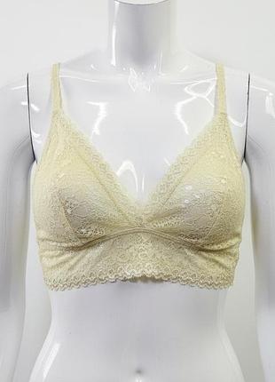 Ліф бралет екрю мереживний