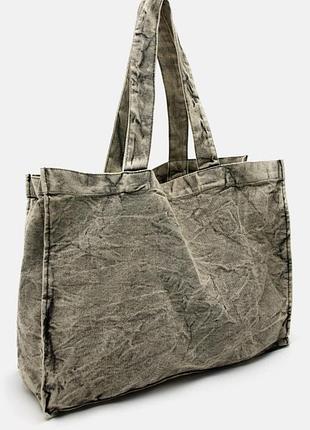 Джинсовий шопер сумка zara 2