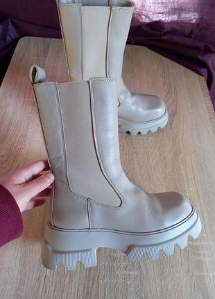 Ботинки кожа