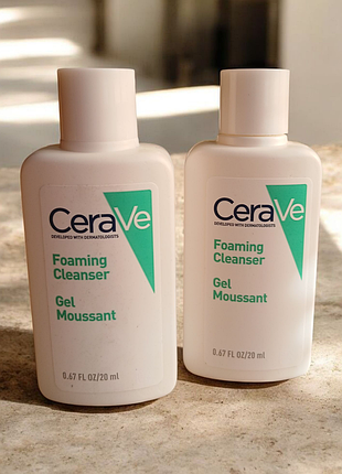 Cerave foaming cleanser гель для умывания миниатюра 20 мл