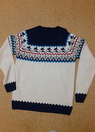 Свитер, мирер новогодний, зимний м