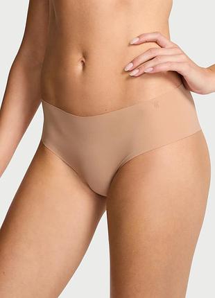 Бесшовные бежевые трусики чикини victoria's secret новая модель ser69