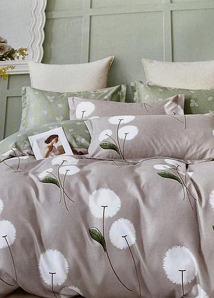 Постельное белье фланелевое евро размер, простынь на резинке 180х200+20см.