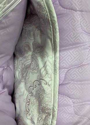 Одеяло евро 4 сезона зима-лето размер 200х220 ода стеганное на кнопках 3 в 1, цвет - сиреневый