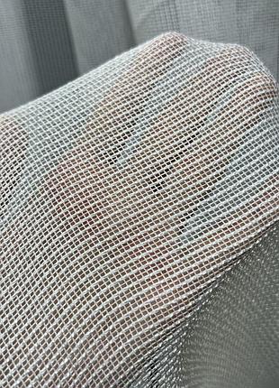 Готовый тюль антикоготь 500на270см на тесьме ткань турция цвет белый