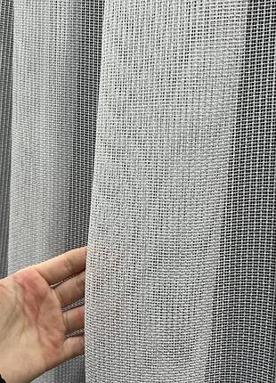 Готовый тюль антикоготь 600на270см на тесьме ткань турция цвет белый