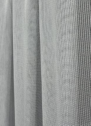 Готовый тюль антикоготь 300на270см на тесьме ткань турция цвет белый