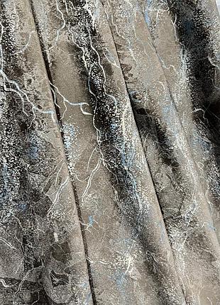 Турецкие бархатные шторы блэкаут на тесьме размер 200на270см цвет шоколад