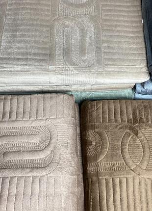 Накидки на диван і два крісла розмір 90х160см -2шт та 90х210см-1шт якісні велюрові дивандеки