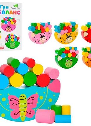 Дитяча іграшка балансир божа корівка  дерев'яна