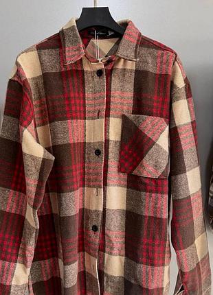 Стильная теплая женская рубашка кашемир мод.1840