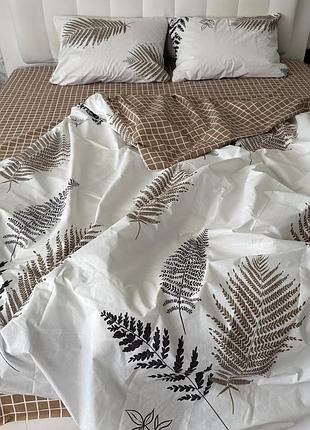 Двуспальный комплект постельного белья "бязь gold" 180х215. качественное постельное белье