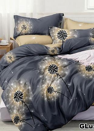 Евро комплект постельного белья "бязь gold"  200х215. качественное постельное белье