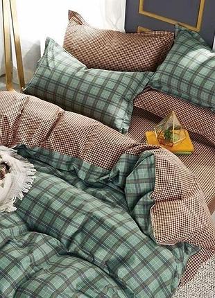 Двуспальный комплект постельного белья "бязь gold" 180х215. качественное постельное белье