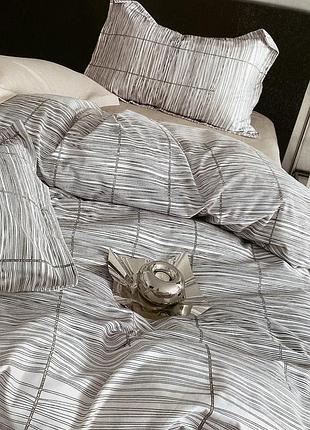 Полуторное фланелевое постельное белье пододеяльник 150х220, простынь с резинкой по кругу