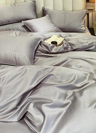 Євро комплект сатинової постільної білизни високої якості  євро розмір