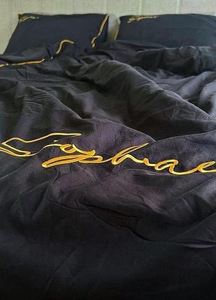 Полуторный комплект сатинового постельного белья высокого качества. размер полуторка 1.5