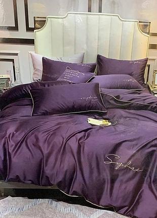 Полуторный комплект сатинового постельного белья высокого качества. размер полуторка 1.5