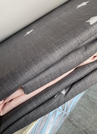 Постельное белье фланелевое двуспальный размер, простынь на резинке 160х200+20см.