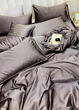 Полуторный комплект сатинового постельного белья высокого качества. размер полуторка 1.5