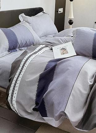 Постельное белье фланелевое евро размер, простынь на резинке 180х200+20см.