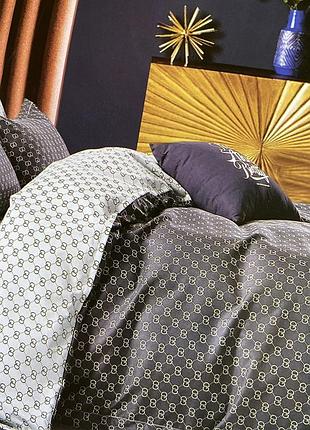 Полуторное фланелевое постельное белье пододеяльник 150х220, простынь с резинкой по кругу