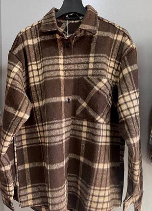 Стильная теплая женская рубашка кашемир мод.1840